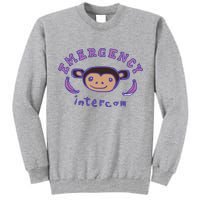 Emergency Intercom Monkey Tall Sweatshirt