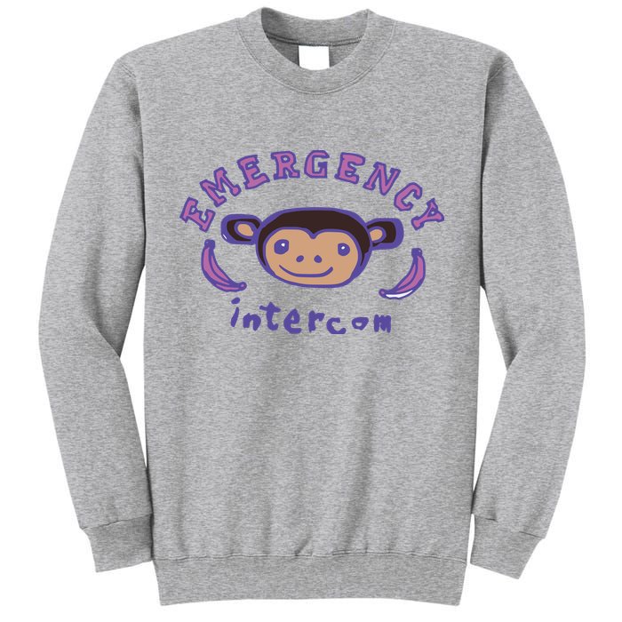 Emergency Intercom Monkey Tall Sweatshirt