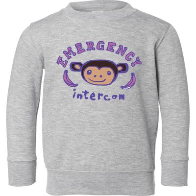 Emergency Intercom Monkey Toddler Sweatshirt