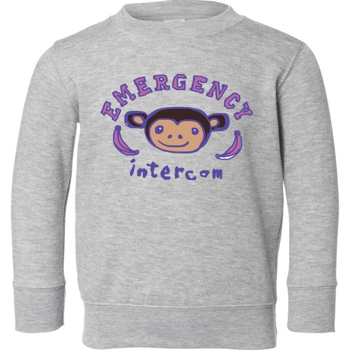 Emergency Intercom Monkey Toddler Sweatshirt