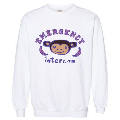 Emergency Intercom Monkey Garment-Dyed Sweatshirt