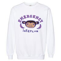Emergency Intercom Monkey Garment-Dyed Sweatshirt