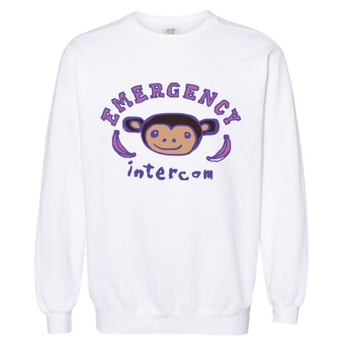 Emergency Intercom Monkey Garment-Dyed Sweatshirt