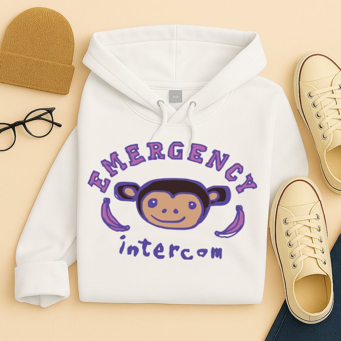 Emergency Intercom Monkey Hoodie