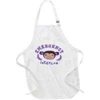 Emergency Intercom Monkey Full-Length Apron With Pockets