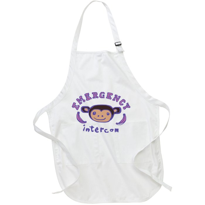 Emergency Intercom Monkey Full-Length Apron With Pockets