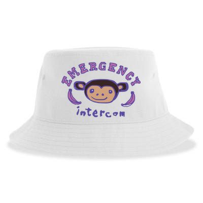 Emergency Intercom Monkey Sustainable Bucket Hat