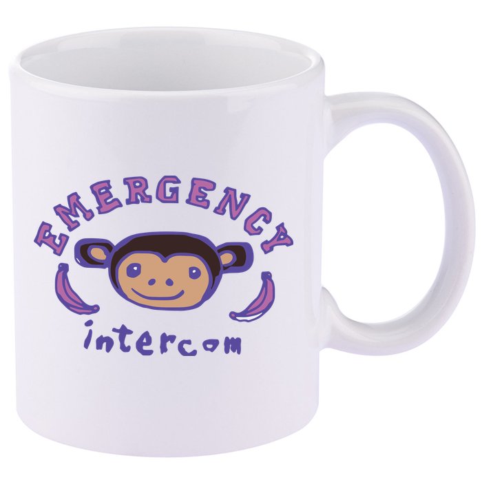 Emergency Intercom Monkey 11oz C Handle Ceramic Mug
