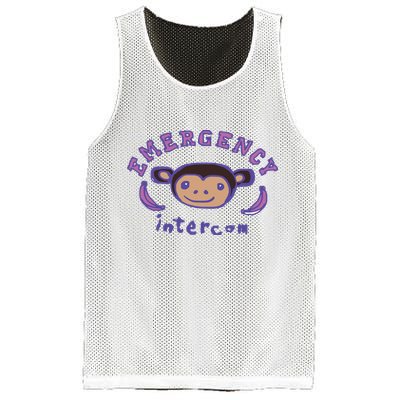Emergency Intercom Monkey Mesh Reversible Basketball Jersey Tank