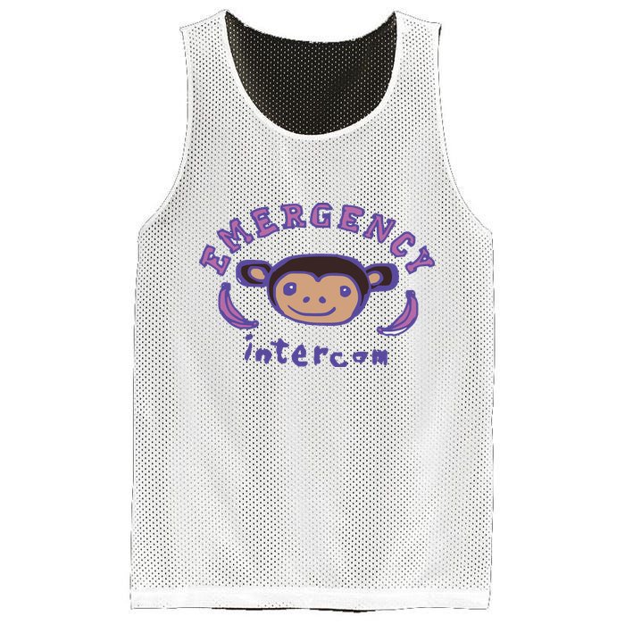 Emergency Intercom Monkey Mesh Reversible Basketball Jersey Tank