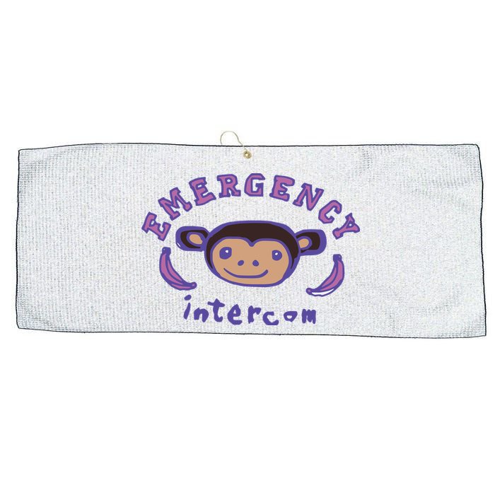 Emergency Intercom Monkey Large Microfiber Waffle Golf Towel