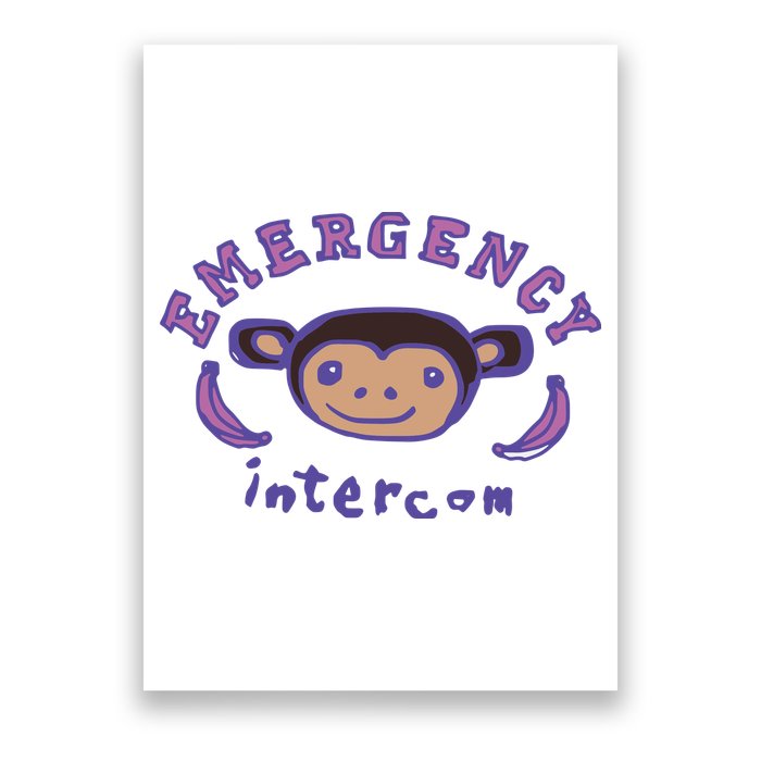 Emergency Intercom Monkey Poster