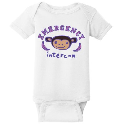 Emergency Intercom Monkey Baby Bodysuit