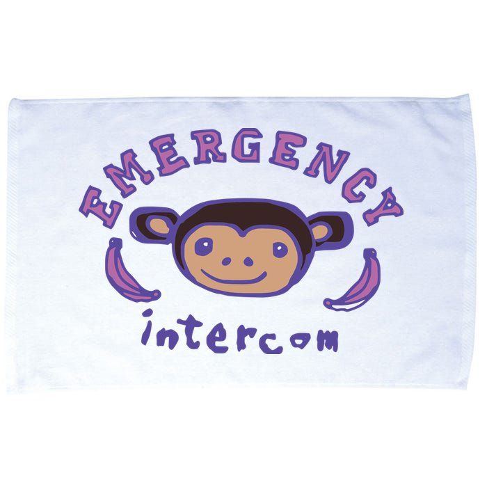 Emergency Intercom Monkey Microfiber Hand Towel
