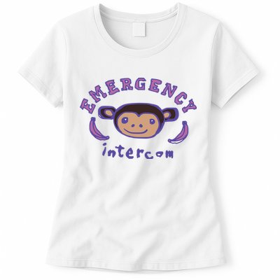 Emergency Intercom Monkey Womens T-Shirt