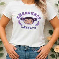Emergency Intercom Monkey Womens T-Shirt