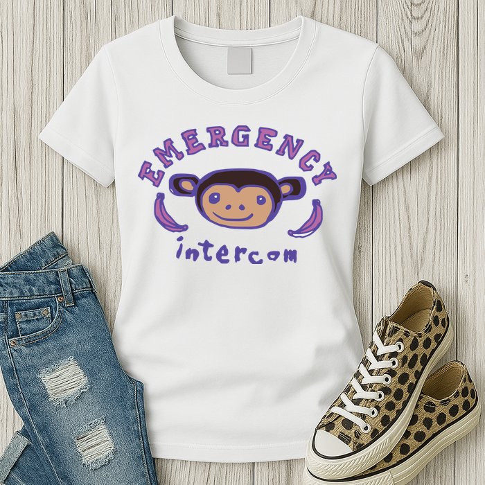 Emergency Intercom Monkey Womens T-Shirt