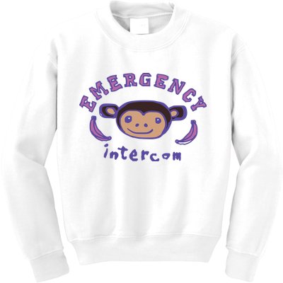 Emergency Intercom Monkey Kids Sweatshirt