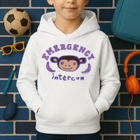 Emergency Intercom Monkey Kids Hoodie