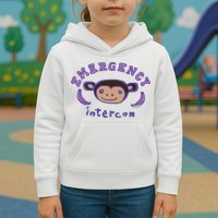 Emergency Intercom Monkey Kids Hoodie