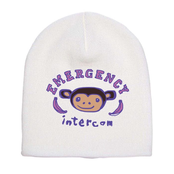 Emergency Intercom Monkey Short Acrylic Beanie