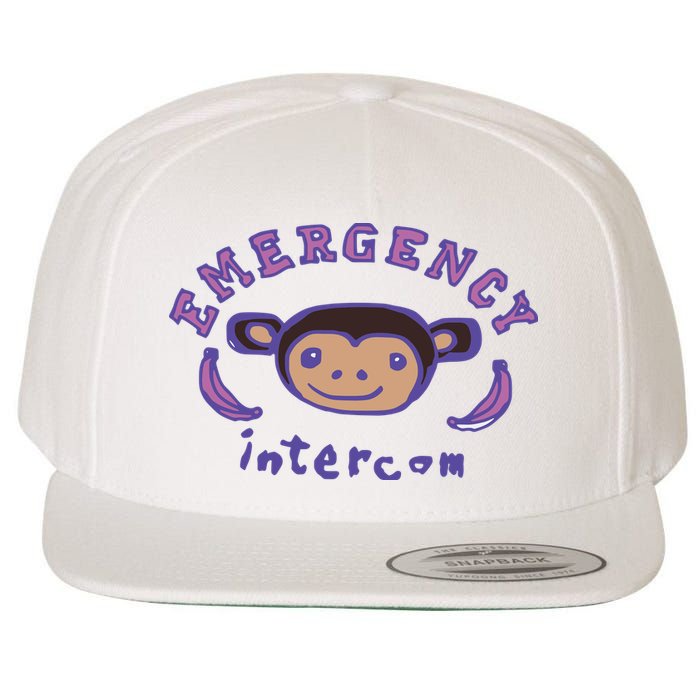 Emergency Intercom Monkey Wool Snapback Cap