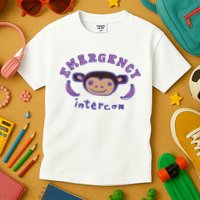 Emergency Intercom Monkey Kids T-Shirt
