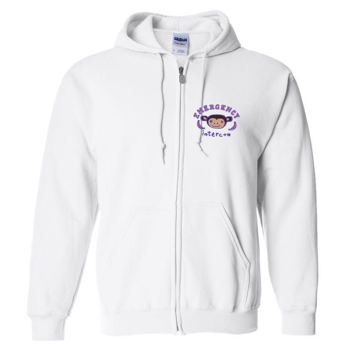 Emergency Intercom Monkey Full Zip Hoodie