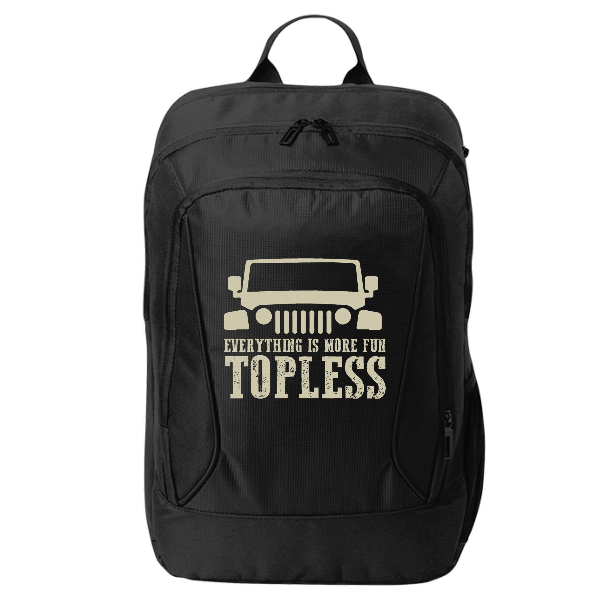 Everything Is More Fun Topless Offroad Humor City Backpack