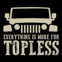 Everything Is More Fun Topless Offroad Humor Button