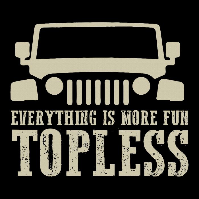 Everything Is More Fun Topless Offroad Humor Button