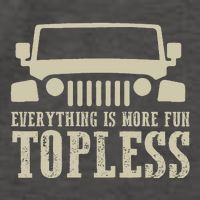 Everything Is More Fun Topless Offroad Humor Vector Backpack