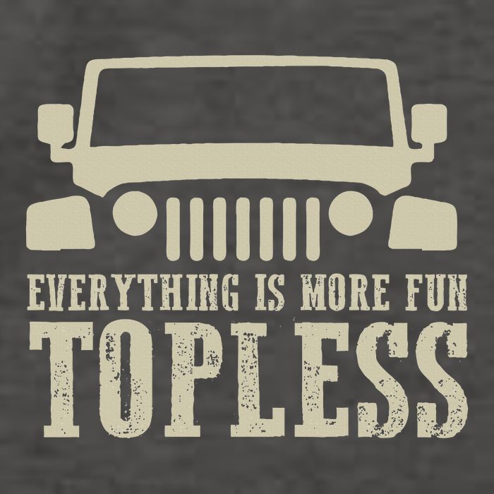 Everything Is More Fun Topless Offroad Humor Vector Backpack