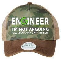 Engineer I'm Not Arguing Funny Engineering Quote Engineers Legacy Tie Dye Trucker Hat