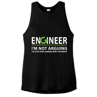 Engineer I'm Not Arguing Funny Engineering Quote Engineers Ladies PosiCharge Tri-Blend Wicking Tank