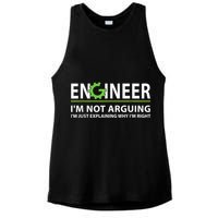 Engineer I'm Not Arguing Funny Engineering Quote Engineers Ladies PosiCharge Tri-Blend Wicking Tank