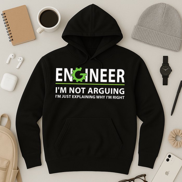Engineer I'm Not Arguing Funny Engineering Quote Engineers Hoodie