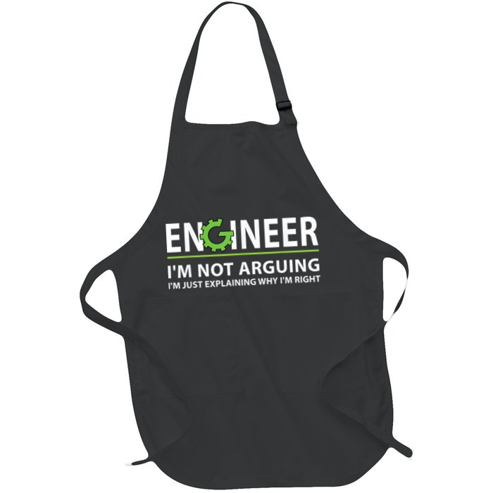 Engineer I'm Not Arguing Funny Engineering Quote Engineers Apron