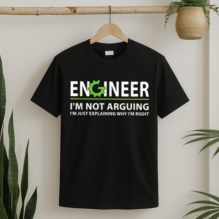 Engineer I'm Not Arguing Funny Engineering Quote Engineers T-Shirt