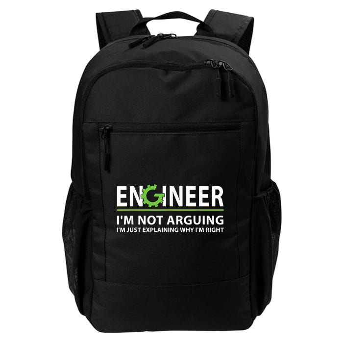 Engineer I'm Not Arguing Funny Engineering Quote Engineers Backpack