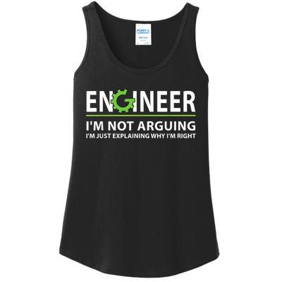 Engineer I'm Not Arguing Funny Engineering Quote Engineers Ladies Essential Tank