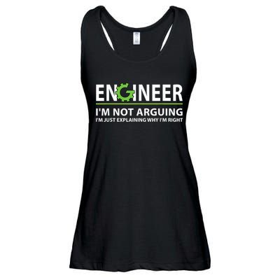 Engineer I'm Not Arguing Funny Engineering Quote Engineers Ladies Essential Flowy Tank