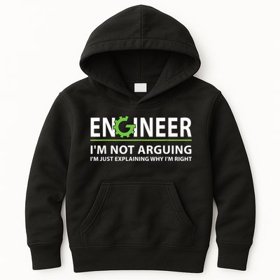 Engineer I'm Not Arguing Funny Engineering Quote Engineers Kids Hoodie