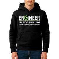 Engineer I'm Not Arguing Funny Engineering Quote Engineers Kids Hoodie