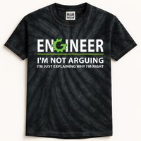 Engineer I'm Not Arguing Funny Engineering Quote Engineers Kids Tie-Dye T-Shirt
