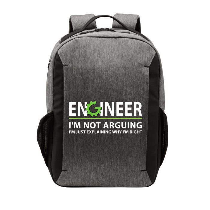 Engineer I'm Not Arguing Funny Engineering Quote Engineers Vector Backpack