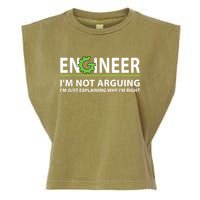 Engineer I'm Not Arguing Funny Engineering Quote Engineers Garment-Dyed Women's Muscle Tee
