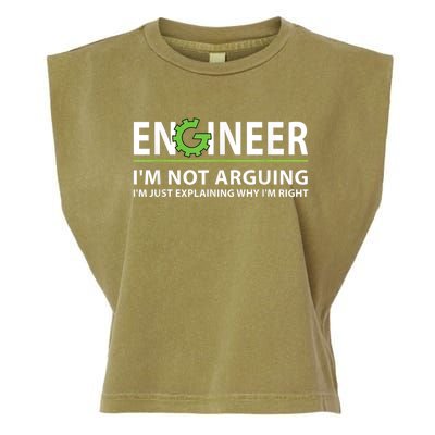 Engineer I'm Not Arguing Funny Engineering Quote Engineers Garment-Dyed Women's Muscle Tee