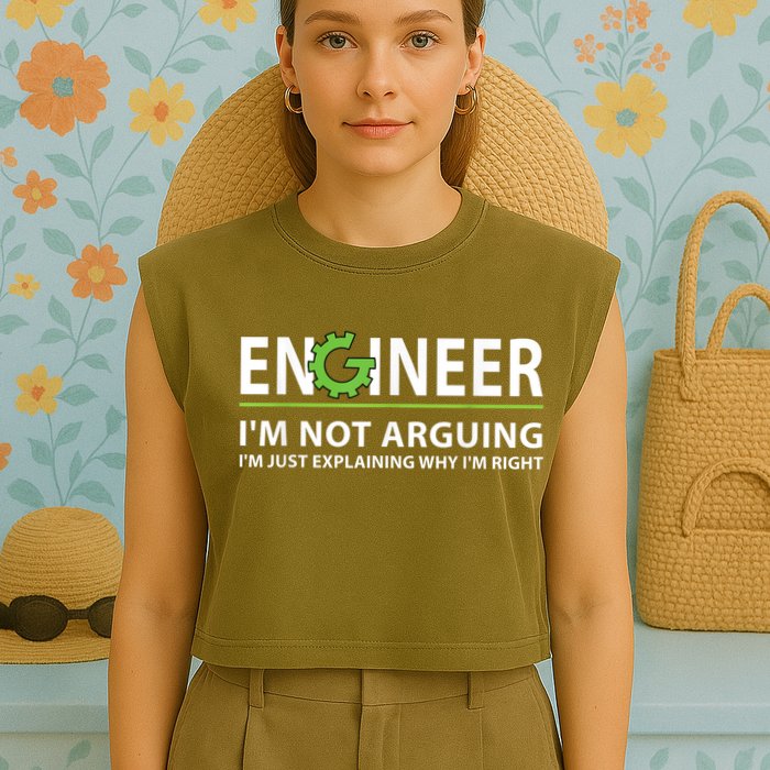 Engineer I'm Not Arguing Funny Engineering Quote Engineers Garment-Dyed Women's Muscle Tee