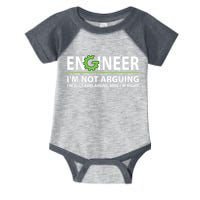 Engineer I'm Not Arguing Funny Engineering Quote Engineers Infant Baby Jersey Bodysuit